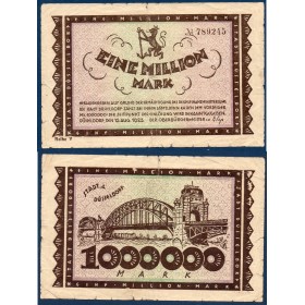 Dusseldorf Notgeld TB 1 Million mark, 1923