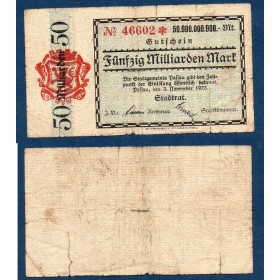 Passau Gross Notgeld TB 50 Milliards mark, 1923