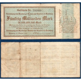 Hambourg Gross Notgeld 50 Milliards mark, 15.11.1923