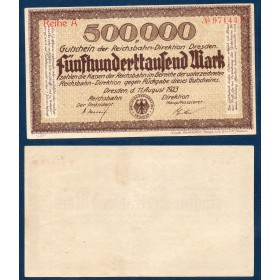 Dresde Gross Notgeld 500000 mark, 1923