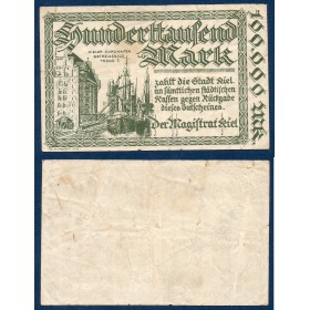 Kiel Gross Notgeld 100000 mark, 1923