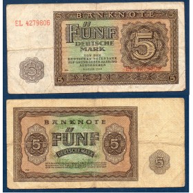Allemagne RDA P.17, TB Billet de 5 Mark 1955