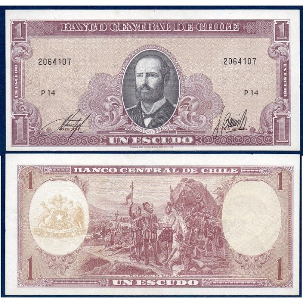 Chili Pick N°136, Billet de banque de 1 escudo 1962-1964