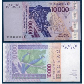 BCEAO P.318Ca, neuf Billet de 10000 Francs CFA 2003 burkina Faso