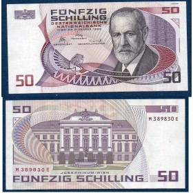 Autriche P.149, Spl Billet de 50 schilling 1986 Freud