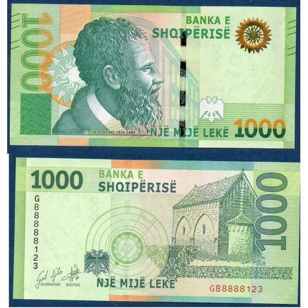 Albanie P.78a, Neuf Billet de 1000 Leke 2019 Bogdani