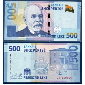 Albanie P.77a, Neuf Billet de 500 Leke 2020 Ismail Qemali