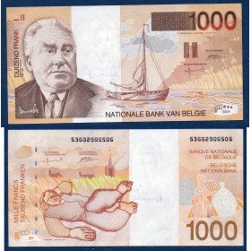 Belgique P.150, Sup Billet de 1000 Francs Belge 1997 Constant Permeke