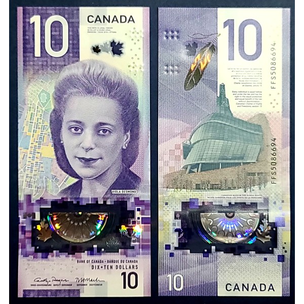 Canada P.113c, neuf Billet de 10 dollar 2018 Viola Desmond