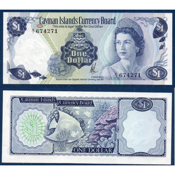 Cayman  P.1a Spl Billet de 1 dollar 1971
