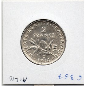 2 Francs Semeuse Argent 1914 C Castelsarrasin Sup+