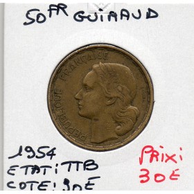 50 francs Coq Guiraud 1954 TTB