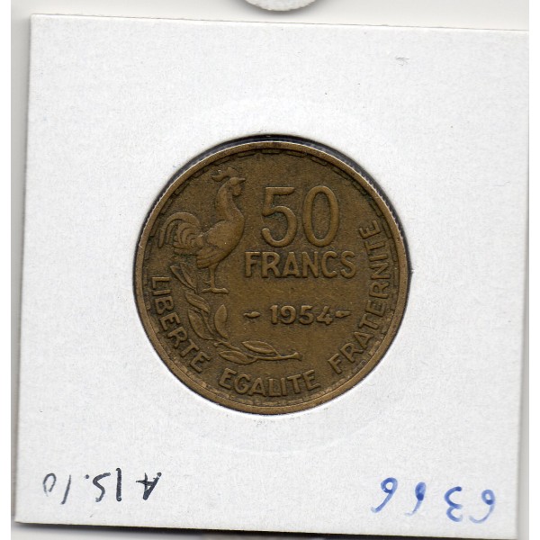 50 francs Coq Guiraud 1954 TTB
