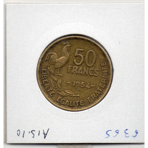 50 francs Coq Guiraud 1954 B TTB