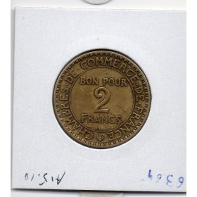 Bon pour 2 francs Commerce Industrie 1920 TB+