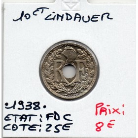 Pièce de 10 centimes Lindauer - .1938. - FDC - F.139/2