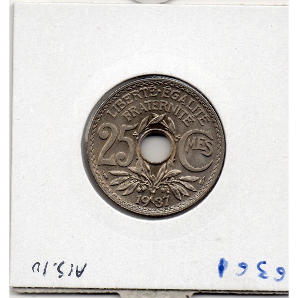 25 centimes Lindauer 1937 Spl