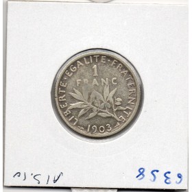 1 franc Semeuse Argent 1903 TB