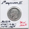 1 franc Napoléon III tête laurée 1868 A Paris Sup-