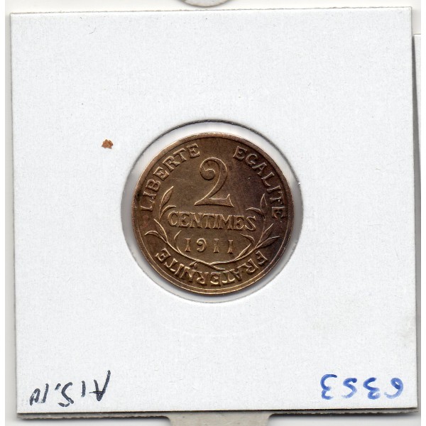 2 centimes Dupuis 1911 TTB+