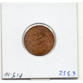 2 centimes Dupuis 1914 Sup+