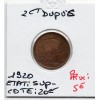 2 centimes Dupuis 1920 Sup-