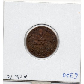 2 centimes Dupuis 1920 Sup-