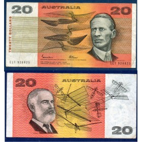 Australie P.46e, TB Billet de 20 Dollars 1974-1994 Kingsford-Smith