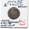 1/10 Ecu au bandeau 1757 Z Grenoble Louis XV TB-