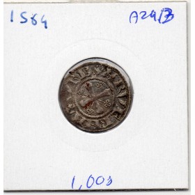 Auvergne, évêché de Clermont, anonyme (1000-1150) denier TTB
