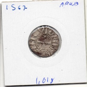 Limousin, Abbaye Saint Martial de Limoges, anonyme (1106-1150) Denier TTB