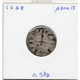 Limousin, Abbaye Saint Martial de Limoges, anonyme (1106-1150) Denier TTB