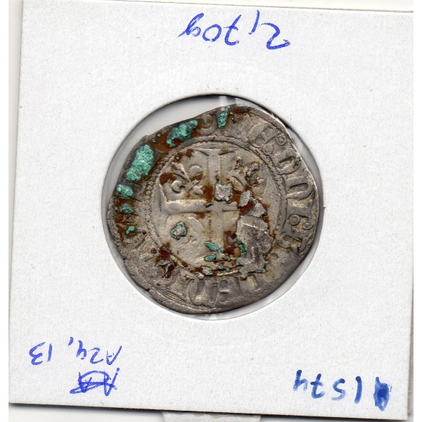 Blanc Guenar Charles VI 1ere emission (1385) TB
