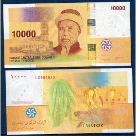 Comores P.19b, TTB, Billet de 10000 Francs 2006 Ylang-Ylang