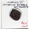 imitation de Gros Florette Charles VI (1417) TB