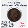 Demi sols a la vieille tête 1771 BB Strasbourg Louis XV TB-