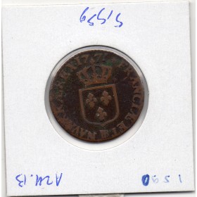 Demi sols a la vieille tête 1771 BB Strasbourg Louis XV TB-