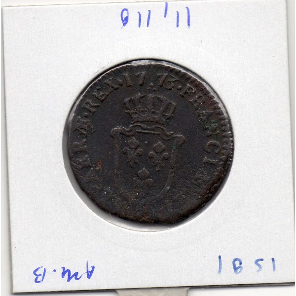 Sol d'Aix 1773 & Louis XV TB