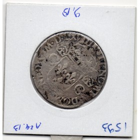 Teston 2eme Type 1568 M Toulouse Charles IX  TTB nettoyé