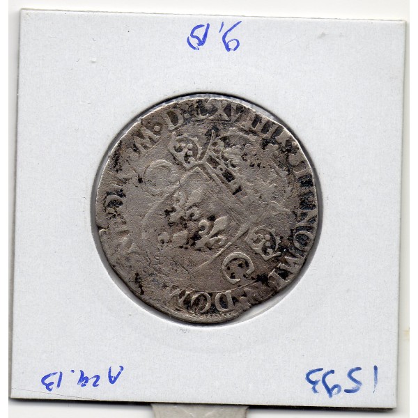 Teston 2eme Type 1568 M Toulouse Charles IX  TTB nettoyé
