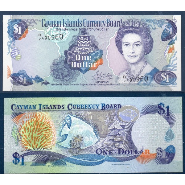 Cayman P.16b Neuf Billet de 1 dollar 1996 B/2
