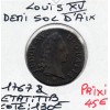 Demi Sol d'Aix a la vieille tête 1767 & Aix TTB Louis XV