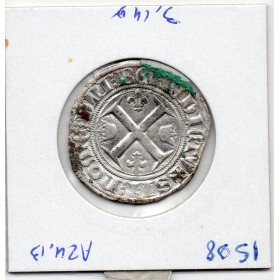 Blanc Guenar Charles VI 1ere emission (1385) Sup oxydé