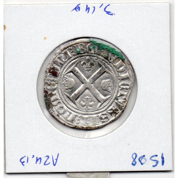 Blanc Guenar Charles VI 1ere emission (1385) Sup oxydé