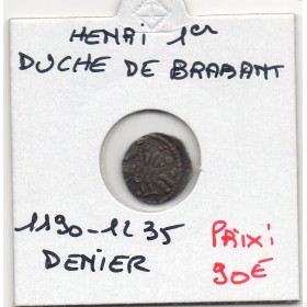 Duché de Brabant, Henri III denier ou maille (1190-1235) TTB