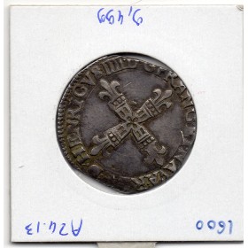 1/4 ou quart d'Ecu de Bearn 1600 Morlas Henri IV TTB+