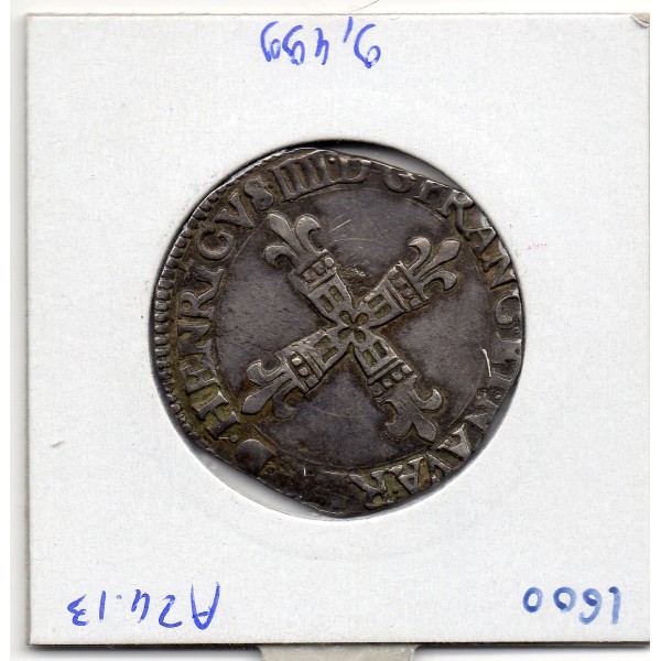 1/4 ou quart d'Ecu de Bearn 1600 Morlas Henri IV TTB+