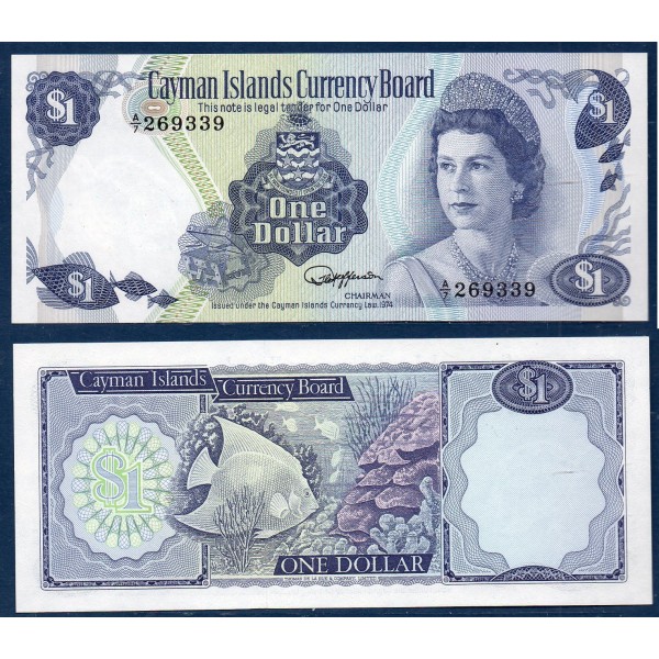 Cayman  P.5f Neuf Billet de 1 dollar 1985 A/7
