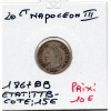 20 centimes Napoléon III tête laurée 1867 BB Strasbourg TTB-