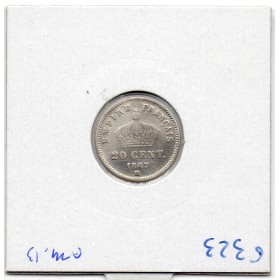 20 centimes Napoléon III tête laurée 1867 BB Strasbourg TTB-